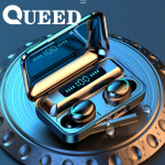 Bluetooth 5.0 CVC8.0 m&uuml;rasummutus stereo juhtmevaba Bluetooth-peakomplekt TWS must