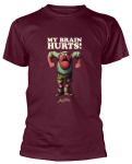 Monty Python My Brain Hurts Maroon Unisex T-s&auml;rk S