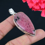 Rodoniit V&auml;&auml;riskivi Ripats Massiivne 925 Sterlingh&otilde;be Ripats Ehted Kingitus Unisexile