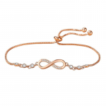 S925 Sterling Silver Number 8 Cycle Symbol Fashion Bracelet Women's Diamond Bracelet Adjustable size