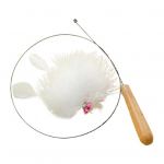 Sulgede disainiga ergonoomiline k&auml;epide, hammustusekindel, painduv kellukestega, leevendab igavust Kerge siseruumides &otilde;ues valge