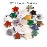 2 tk K&auml;sitsi valmistatud t&auml;heripatsid, looduslikust kivist ripats, kvartsahhaat t&uuml;rkiissinine v&auml;&auml;riskivi amuletid ehete valmistamisele isetegemise tarvikud 20x22 mm 2Pcs/20x22mm