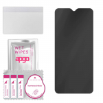 apgo Privacy Matte Hybrid protective glass compatible with Oppo A7, flexible nano glass, great replacement for tempered glass, scratch-resistant, full