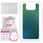 apgo Protective Skin Sticker for the back compatible with Asus Zenfone 7 Pro ZS671KS, Wrap Film, Foil, Vinyl - Pattern Carbon Chameleon CAKA1