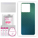 apgo Protective Skin Sticker for the back compatible with OnePlus Ace Racing Edition, Wrap Film, Foil, Vinyl - Pattern Carbon Chameleon CAKA1