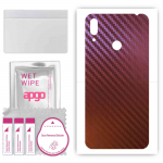 apgo skin sticker film foil vinyl for the BACK compatible with Huawei Y7 (2019), scratch-resistant, easy to install - Carbon Chameleon CAKA5