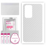 apgo Protective Skin Sticker for the back compatible with Oppo Find N 5G, Wrap Film, Foil, Vinyl - Pattern Transparent Carbon