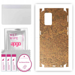 apgo Protective Skin Sticker for the back+sides compatible with Realme GT 5G, Full Wrap Film, Foil, Vinyl - Pattern Rusty Copper