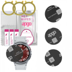 3x apgo MATTE Hybrid protective glass compatible with Samsung Galaxy Watch Classic 6 43mm, flexible nano glass, great replacement for tempered glass,