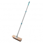 Puidust k&auml;epidemega tekihari Mugava k&auml;epidemega, j&auml;ikade harjastega, laia kasutusalaga puhastushari p&otilde;randapuhastushari S