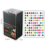 12/24/48/60/100 v&auml;rvide peeneteraline v&auml;rvipliiatsi komplekt 0,38 mm v&auml;rviline sketch-joonistuspliiats, peene otsaga marker, mis sobib suurep&auml;raselt ajakirja m&auml;rkmete tegemiseks 100pcs