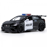 1/32 Jaguar I PACE E-Trophy v&otilde;idus&otilde;idu politsei sulamist auto mudel Die-cast & m&auml;nguasi metallist politseis&otilde;idukid auto mudel simulatsioon heliga ja tuledega kingitus 1/32-Size:15*6*5.2cm must