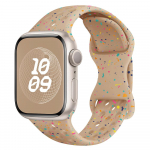 Originaal spordirihm Apple Watch Band Ultra 2 49mm 45mm 44mm 42mm 38mm v&auml;rviliste osakestega kummipael IWatchi jaoks 9 8 7 6 5 SE For 38mm 40mm 41mm