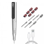 Professionaalne aku k&uuml;&uuml;neprill, 35 000 p/min laetav elektriline k&uuml;&uuml;neviil akr&uuml;&uuml;l-geelk&uuml;&uuml;nte manik&uuml;&uuml;r-pedik&uuml;&uuml;ri komplektide jaoks