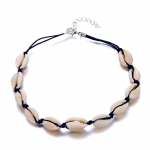 Uus moodne must k&ouml;iskett naturaalne merekarbi kaelakee Shell Choker kaelakee suveks