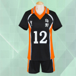 Anime Haikyuu Cosplay kost&uuml;&uuml;m Karasuno keskkooli v&otilde;rkpalliklubi Hinata Shyouyou Kageyama spordir&otilde;ivad kampsunid Halloweeni kingitused XL