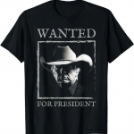 Kauboi Trump Otsitakse Presidendiks 2024 MAGA Meeste Naiste T-s&auml;rk Unisex Topid Unisex Suvine Luksuslik &Uuml;lielusuuruses Tees XXXL must