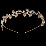 Pruudi peakate, lehed, kivid, t&auml;is teemante, super v&auml;lkpruut pulmajuukseaksessuaarid, juuksekroon, printsessi peapael