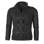 Meeste kapuutsid Kardigan S&uuml;gis kapuuts Fliisist kapuutsiga kampsunid Pullover Meeste Jope Dressis&auml;rk vabaaja jakid XL must