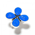 Natural Blue Chalcedony Gemstone 925 Sterling Silver Gift Ring Size 7 k4m59
