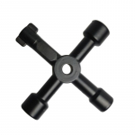 Multifunktsionaalne 4-suunaline ristmutriv&otilde;ti nelinurkne kolmnurkv&otilde;ti veearvesti klapp must