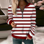 Naiste vabaaja pikkade varrukatega tavaline veerand t&otilde;mblukk, lilled, pullover, sviitrid vabaaja s&uuml;gisriided L sinine