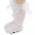 Beebi sokid Laste sokid Armsad pitsist Bowknot keskmise toruga sokid Laste sokid 0-3 a M roosa