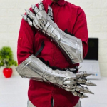 Keskaegne Nazguli kindade komplekt Armour Gloves Kost&uuml;&uuml;m Labakindad Kindapaar