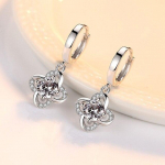 925 Sterling H&otilde;be Naiste K&otilde;rvar&otilde;ngad Ripats Mood Igavene Lillde Keel K&otilde;rge Kvaliteediga Tsirkoon Paar K&otilde;rvar&otilde;ngaid Ehted Kingitus