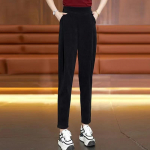 Kevadised ja s&uuml;gisesed naiste k&otilde;rge v&ouml;&ouml;kohaga venivad taskud lahtised retroh&otilde;ngulised vabaaja p&uuml;ksid XXXL must