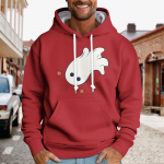 Kapuutsiga sporditreeningkost&uuml;&uuml;m Unisex jooksuriided pikkade varrukatega pullover Pusad Pusa XXXL must
