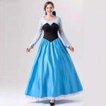 Ilu printsessi kleit Roosa Sinine Cosplay kost&uuml;&uuml;m Pikad kleidid Riietus Esinemispidu S&uuml;nnip&auml;ev Halloweeni j&otilde;ulukleit T&auml;iskasvanud naistele- M