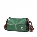 Nahast kott Naiste kott Lihtne mood lai &otilde;larihm &Uuml;he &otilde;laga kott, pea kiht veisenahk One Size khaki