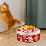 Cozy Pet Bed for Dogs And Cats - Soft Cushioned Nest Small to Large Pets Orange M