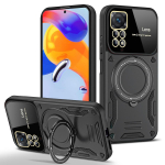 Soomusaluse hoidiku klaasist objektiivi kaitsekate Redmi Note 11 11S Magsafe juhtmevaba laadimise magnetkaas Redmi Note11 Pro jaoks For RM Note 11 4G must