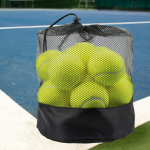 20x tennisepallide treeningpallid, v&otilde;rkkangaskotiga, elastne treeningpall