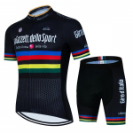 Giro d'Italia Jalgrattas&auml;rk Meeste MTB vorm Jalgrattariided Vikerkaare triip Jalgrattariided L&uuml;hike Jalgrattariietus Maillot Culotte Asian size-XXL