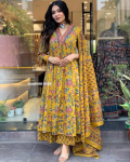 India Disainer A-l&otilde;ikeline Kurta P&uuml;ksid Dupatta Komplekt Naiste Peor&otilde;ivad &Uuml;laosa Tuunika Salwar Suit Kurti M