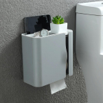 Tualettr&auml;tikukarp WC WC-paber T&otilde;mmatav paberirullid WC-paber Majapidamises kasutatavad seinaripp Perforeerimata veekindel hoiurest beež