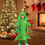 Child Christmas Tree Costume Boys and Girls Dressing up for Prop Xmas Eve Party