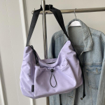 Vaba aja suur mahutavusega n&ouml;&ouml;riga suletav crossbody kott naistele Uus lihtne reisikott Uus meeste moodne &otilde;lakott gray