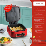 Kodu Steak Pannkoogi Pizzaahi S&uuml;gav krepikeetja Elektriline k&uuml;psetuspann Kahepoolne soojendus BBQ Grill Pannkoogivalmistaja Multipliit punane