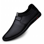Moodsad suvised perforeeritud mokassiinid &Auml;ri nahast kingad Ehtne nahk Meeste pehme tallaga disainer kingad slip-on korterid Vabaaja kingad Mokassiinid 37
