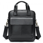 Ehtsast nahast meeste kott pealmise kihi lehmanahast k&auml;eshoitav portfell &auml;ri-vabaaja &otilde;lakott must