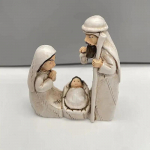 S&uuml;ndimisstseeni kuju J&otilde;ulubeebi Jeesuse v&otilde;revoodi Kujukesest Vaigust K&auml;sit&ouml;&ouml; Ornament Religioosne Kirik Katoliku Kingitus J&otilde;ulukaunistus valge