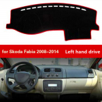 Auto Armatuurlaua Kate Skoda Fabia 2008-2014 Vasakpoolse Rooliga Kaitsev Libisemisvastane Matt Armatuurlaua Matt Padi Auto Mustust H&uuml;lgav Padi