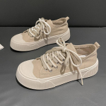Canvas Kingad Naiste uued lauajalatsid Campus Vibe Style Kingad Mitmek&uuml;lgsed vabaaja valged kingad Lihtne mood naiste kingad 35 khaki