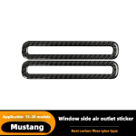 2 tk s&uuml;sinikkiust siseukse kliimaseade ventilatsiooni v&auml;ljalaskeava katte trimmi AC ventilatsiooni katte tarvikud Ford Mustangi 2015-2019 jaoks