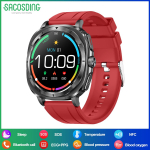 SACSODING NFC nutikell, 1,43-tolline Amoled EKG tervise j&auml;lgimise h&auml;&auml;leassistent SOS v&auml;lispordi treeningu j&auml;lgija naiste meeste nutikell