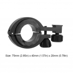 Jalgrattatulehoidik Alumiiniumisulamist jalgrattavalgusti esiklamber Kerge jalgrattalambi kinnitusklamber Kaasaskantavad jalgrattatarvikud must